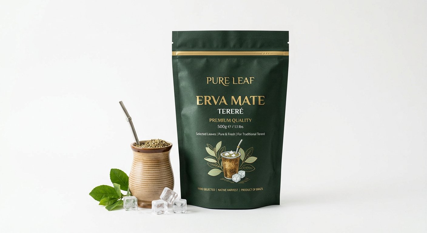 Erva Mate Pura Folha Premium